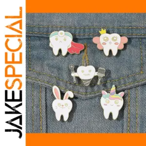 Tooth Enamel Pin Dentist Badge Lapel Brooch Accessories
