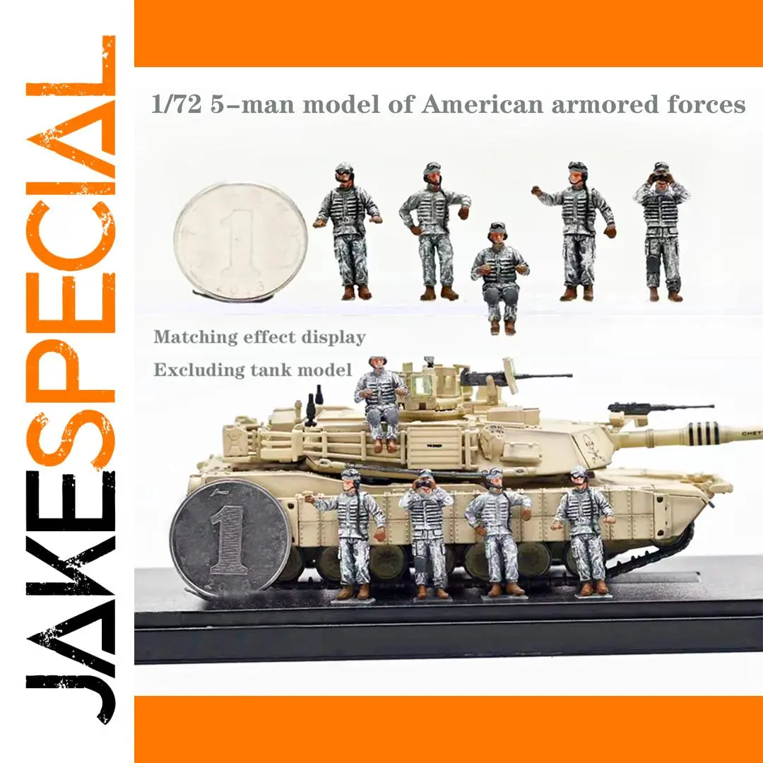 1/72 American Armored Forces Soldier Model Set 1 1/72 American Armored Forces Soldier Model Set