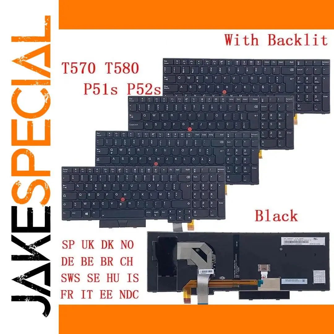 Lenovo ThinkPad T570 P51S Backlit UK Keyboard 1 Lenovo ThinkPad T570 P51S Backlit UK Keyboard
