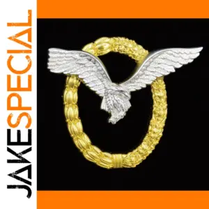 Hans Air Force Pilots Badge Brooch Metal Wings Eagle