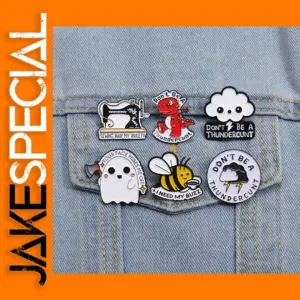 Dinosaur Bee Enamel Lapel Pin Gift Set