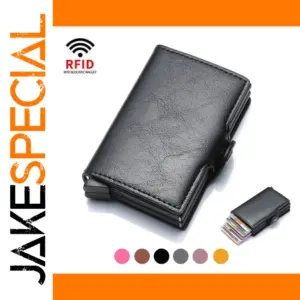 RFID Blocking Leather Wallet with Card Holder