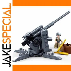 115PCS WWII 88MM Flak Building Set