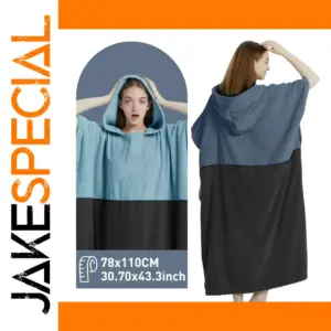 Beach Surf Poncho Towel Hoodie for Adults