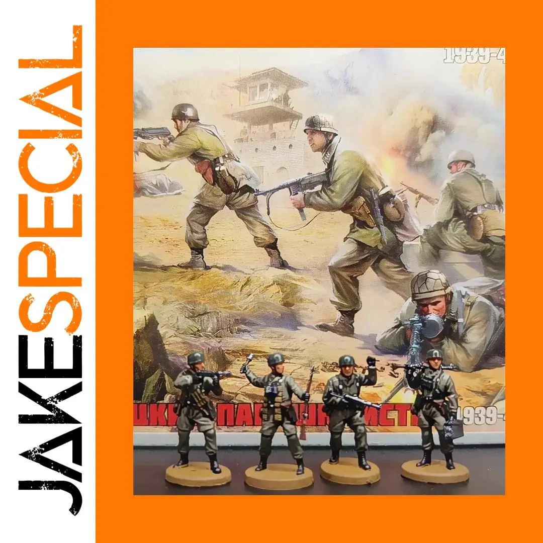 1/72 Resin German Paratroopers Action Figures Set 1 1/72 Resin German Paratroopers Action Figures Set