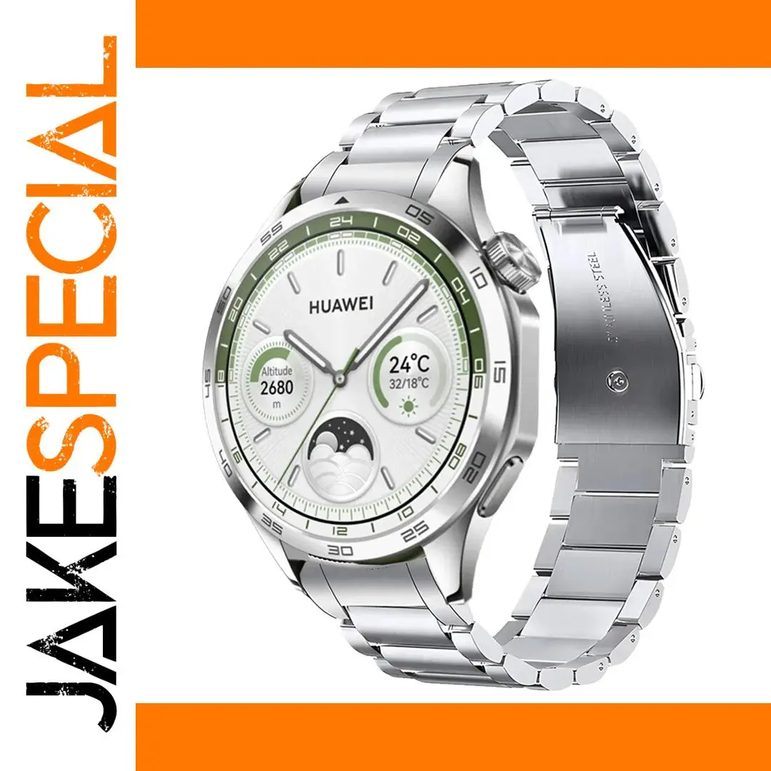 22mm Stainless Steel Link Bracelet for HUAWEI GT 4 1 22mm Stainless Steel Link Bracelet for HUAWEI GT 4