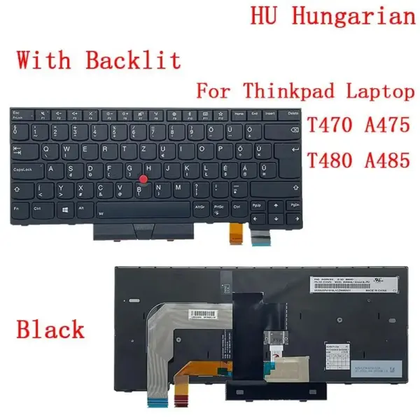 Lenovo ThinkPad Backlit Keyboard for T470/T480 and More - Image 11