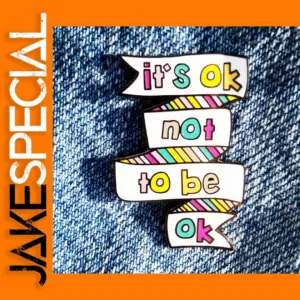 It Is Ok Not to Be Ok Enamel Brooch Pin