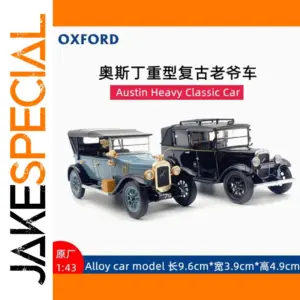 1:43 Austin Black Retro Taxi Diecast Model