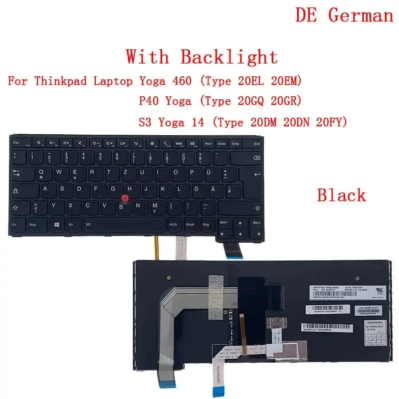 Lenovo Thinkpad Backlit Keyboard for Yoga 14 & P40 12 Lenovo Thinkpad Backlit Keyboard for Yoga 14 & P40 - Image 12