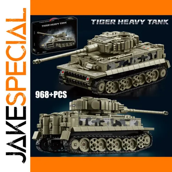 WW2 Tiger Tank Building Blocks Set