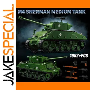 WW2 M4 Sherman Tank Building Blocks Set