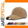 Solid Suede Retro Baseball Cap for Men Women