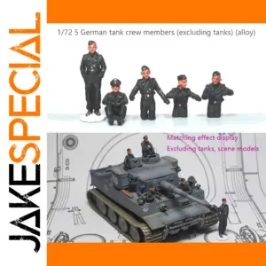 EM003 1/72 German Tank Crew Alloy Figures Set