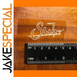 3pcs Guitar Headstock Decals with Suz Logo