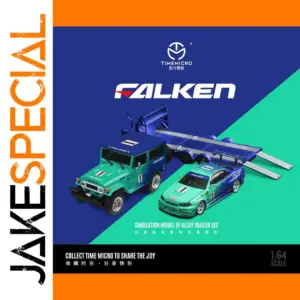 Time Micro 1:64 FJ40 GTR34 Falken Diecast Model Car