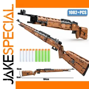 WW2 KAR-98 Sniper Rifle Building Blocks Model Set