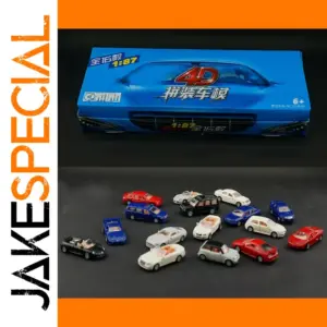 16PCS 1:87 Scale Plastic Car Assembly Set