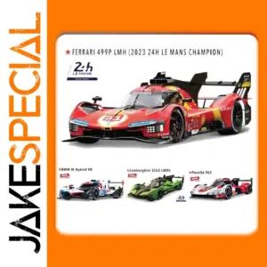 Ferrari 499p Diecast Model with Dust Cover