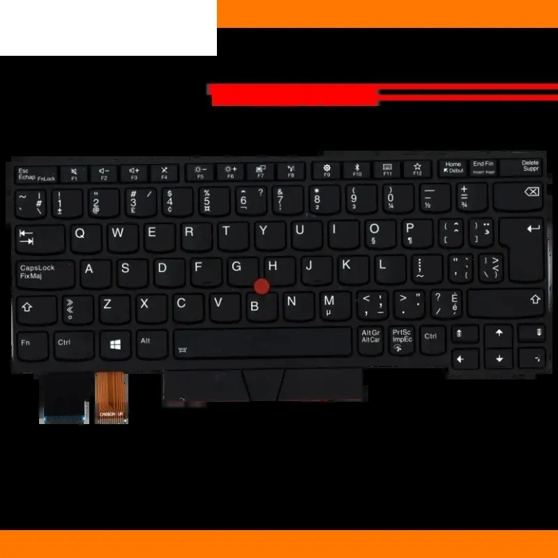Black Backlit Keyboard for Lenovo ThinkPad L13 Yoga 8 Black Backlit Keyboard for Lenovo ThinkPad L13 Yoga - Image 8