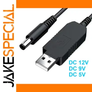 USB DC Power Cable 5V to 12V Adapter
