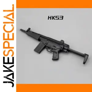 HK53 1/6 Scale Black Model Firearm Replica