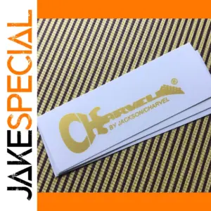 3pcs Charvel Headstock Decals Gold Set