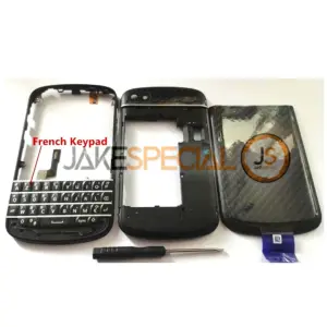 Black Q10 Full Housing and Keypad Replacement for Blackberry Q10 12 913554fc contrasted