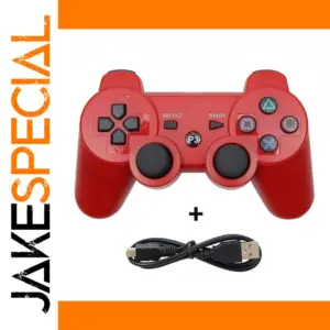 Red Wireless Gamepad for PlayStation 3