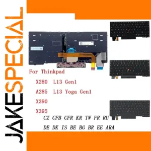 Black Backlit Keyboard for Lenovo ThinkPad L13 Yoga