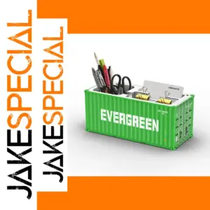 Evergreen Shipping Container Desk Organizer