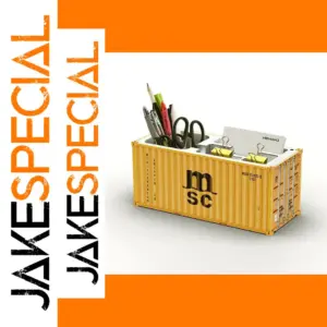 Shipping Container Desk Organizer Yellow Model