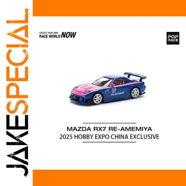 POP RACE Mazda RX-7 RE Amemiya 1:64 Diecast Model
