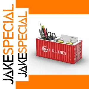 Red Shipping Container Desk Organizer
