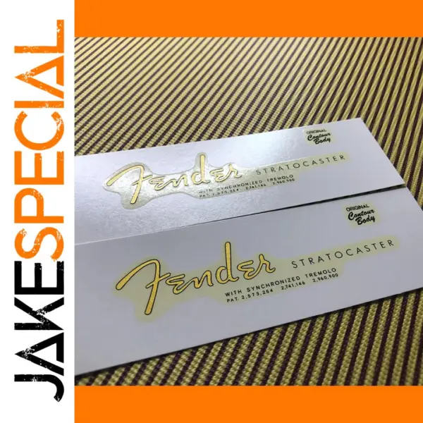 Fender Stratocaster Headstock Decal Set of 2
