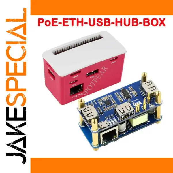 Raspberry Pi Zero PoE USB Hub Case