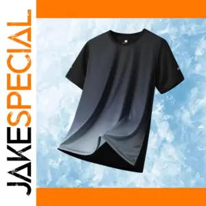 Men's Quick Dry Gradient Sports T-Shirt