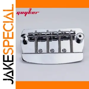 Chrome Classic Bass Bridge MMB-4 for Guitar