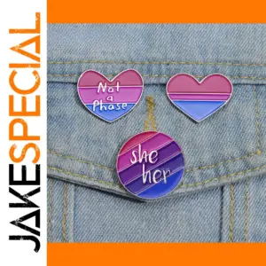 Rainbow Heart LGBT Enamel Lapel Pin