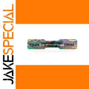 Holographic Tamper-Proof Warranty Void Labels 50x10mm