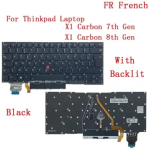Backlit Keyboard for Lenovo ThinkPad X1 Carbon 7th-8th Gen 27 95017cff no logo