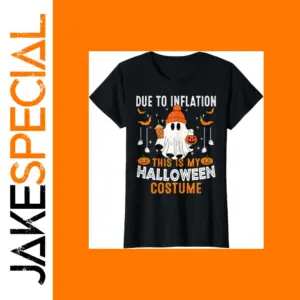 Inflation Halloween Costume Fun Black T-Shirt