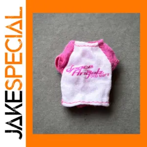 Pink and White T-Shirt for 1/6 Scale Dolls