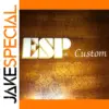 ESP Custom Guitar Headstock Decal Set - 3pcs