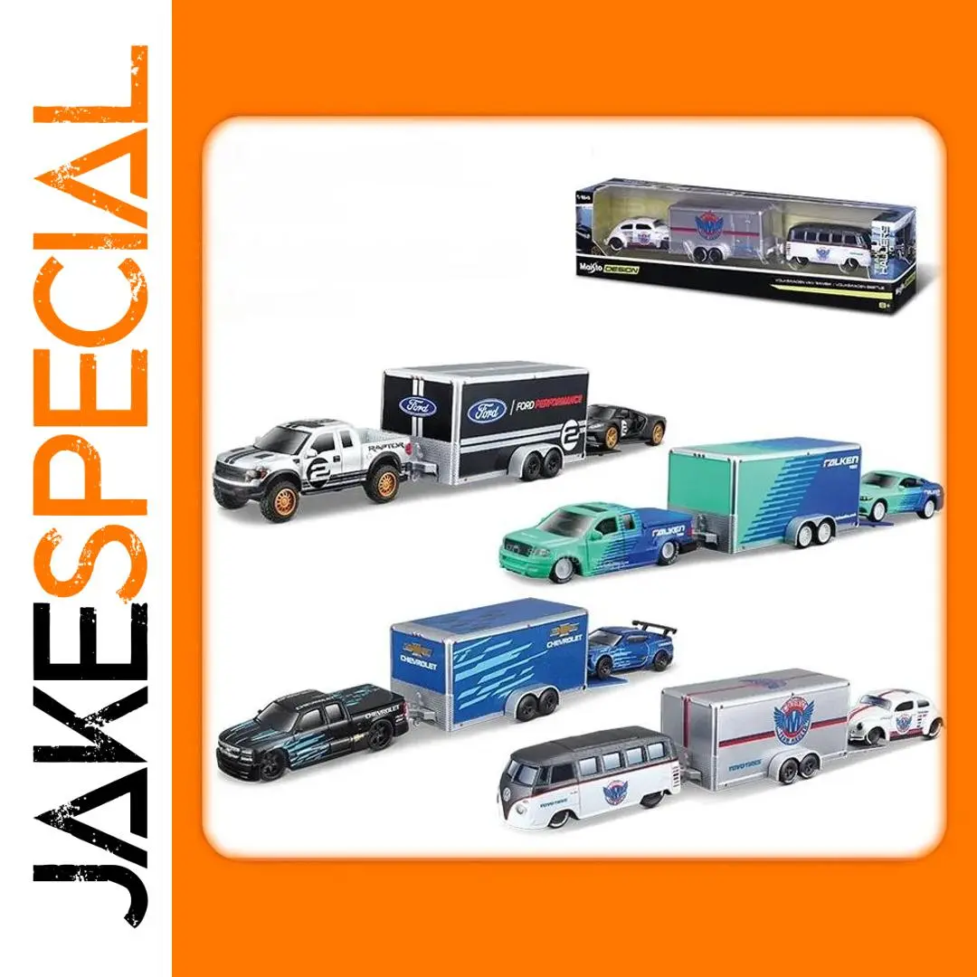 Maisto 1:64 Alloy Trailer Model for Collectors 1 Maisto 1:64 Alloy Trailer Model for Collectors