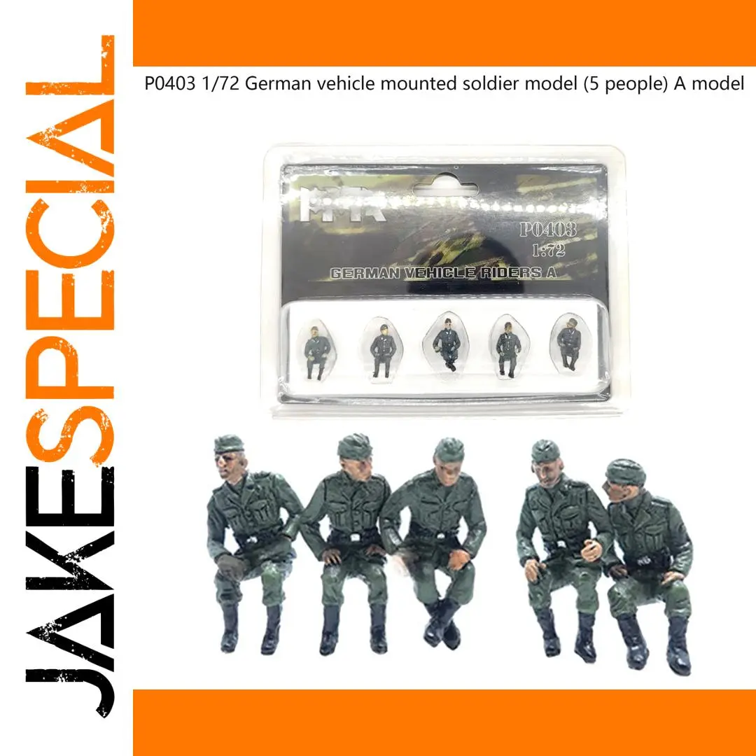 German WWII Vehicle-Mounted Soldier Model Set 1/72 1 German WWII Vehicle-Mounted Soldier Model Set 1/72
