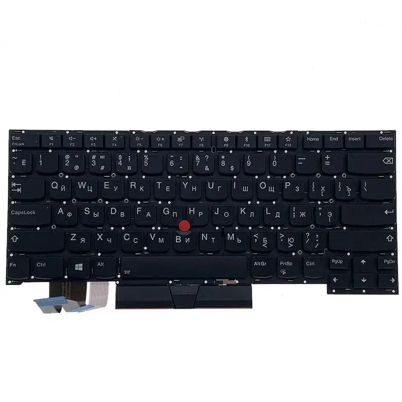 Russian Backlit Keyboard for Lenovo T490s/T495s T14s 4 Russian Backlit Keyboard for Lenovo T490s/T495s T14s - Image 4