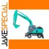 1:50 Turquoise Diecast Excavator Model