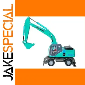 1:50 Turquoise Diecast Excavator Model