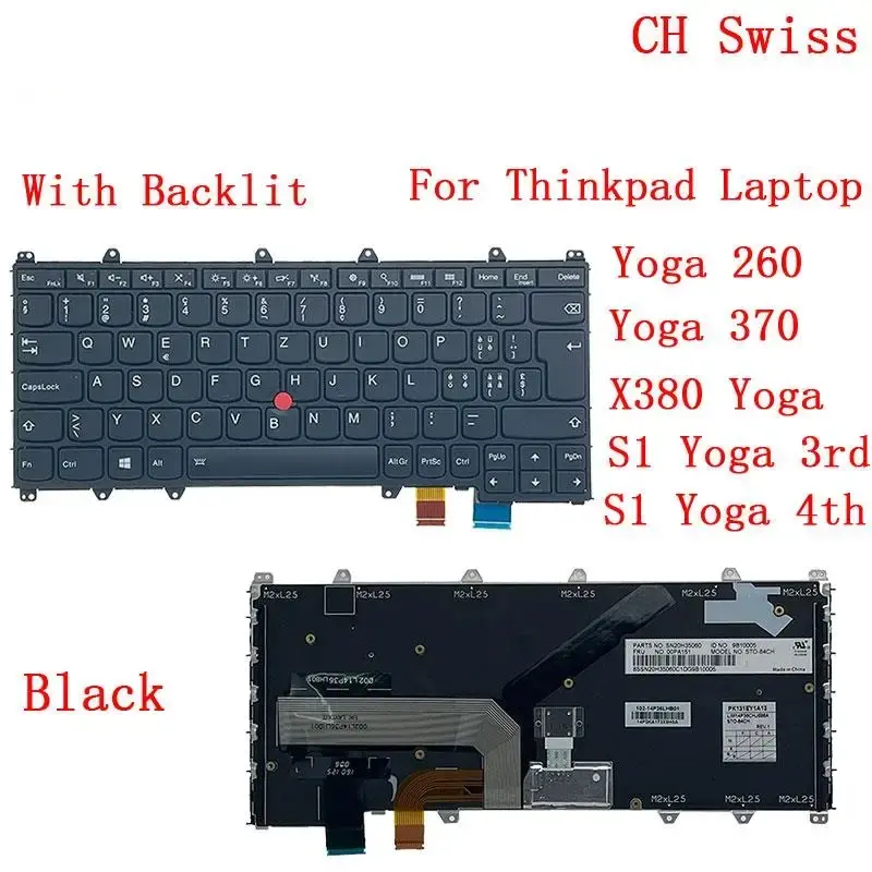 German Czech Hungarian Slovakian Backlit Keyboard for Lenovo Yoga 11 German Czech Hungarian Slovakian Backlit Keyboard for Lenovo Yoga - Image 11